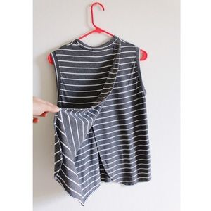 Striped tulip back tank // Marine Layer